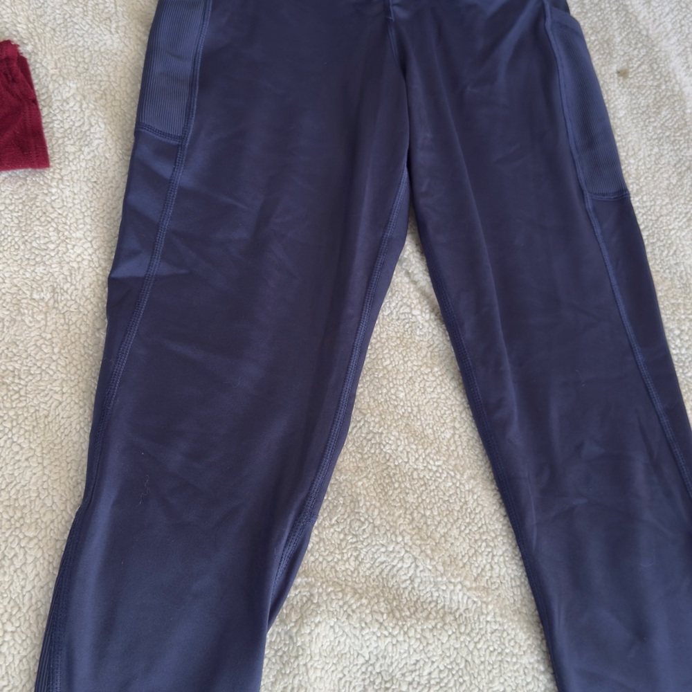 Navy Blue Athletic Leggings